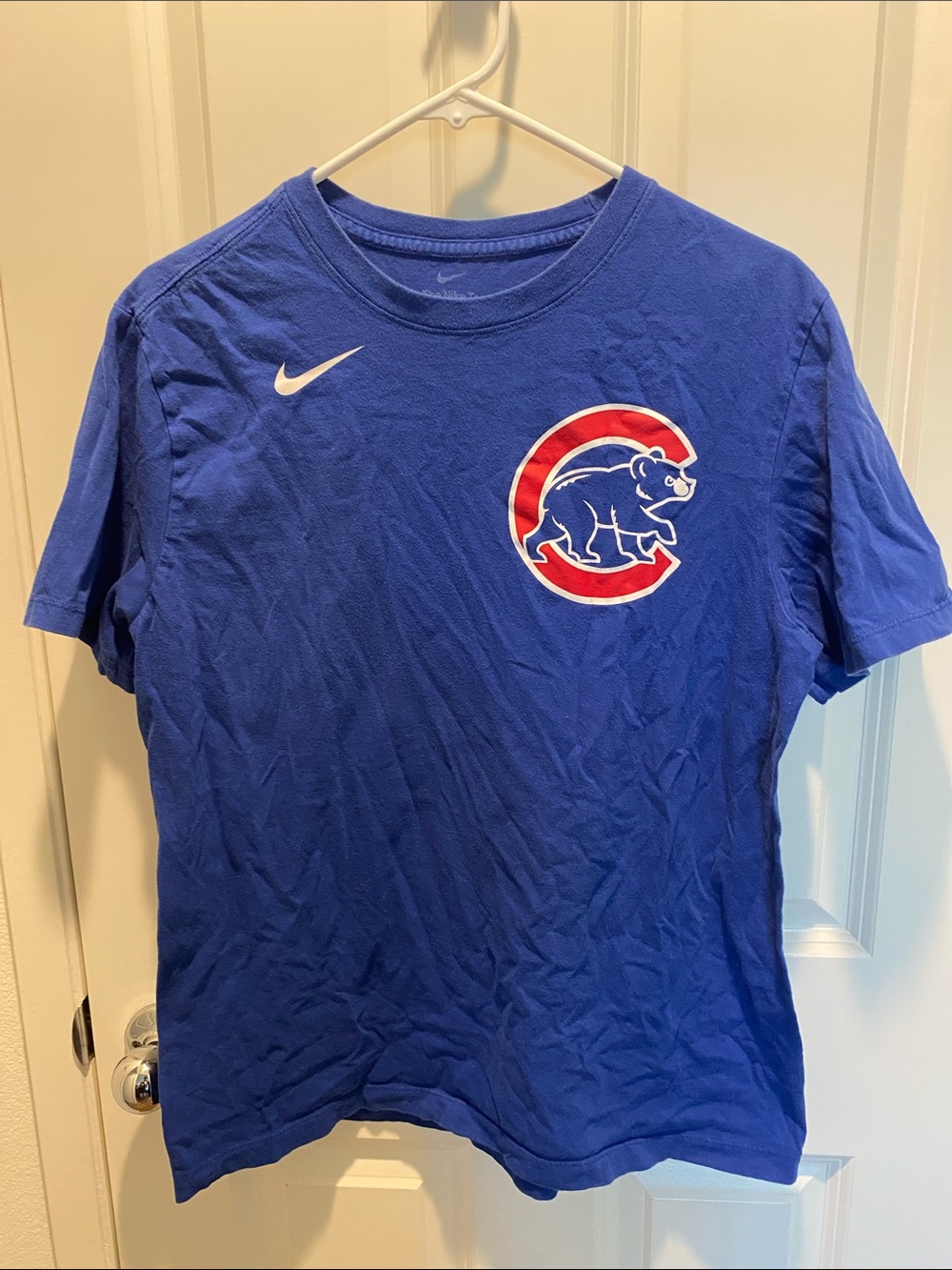 Nike Men's Royal Blue Chicago Cubs Logo Tee